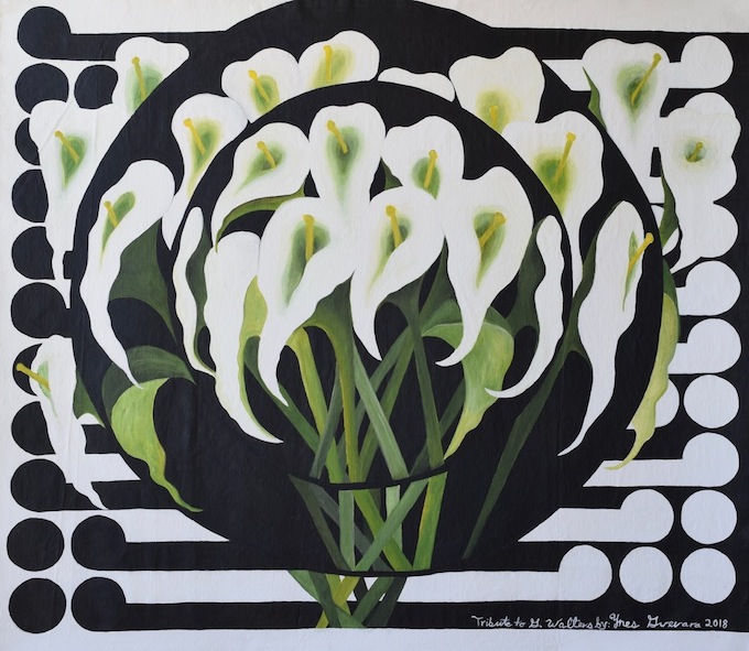 Ynes Guevara |Tribute to Gordon Walters featuring Alcatraz Flower| McAtamney Gallery and Design Store | Geraldine NZ